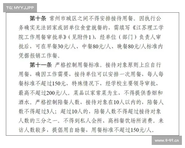 关于餐费报销的规定